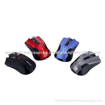 New PC 2.4GHz USB 4D Optical Wireless Mice, 2 x 1.5A Batteries, 10m Working Distance